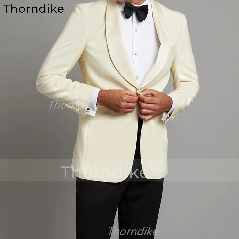

2022 элегантный мужской деловой костюм Thorndike с отложным воротником на одной пуговице, модный мужской костюм для свадьбы, выпусквечерние вечера, костюм из 2 предметов (пиджак + брюки)