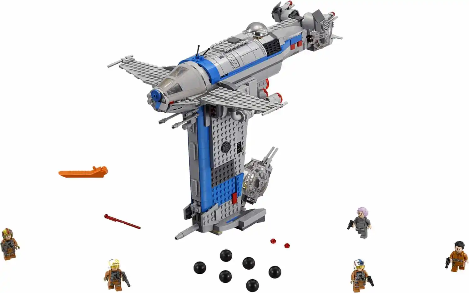 778 деталей MOC-75188: Конструктор серии «Космические сражения» — модель звездолета-бомбардировщика Сопротивления, технологические кирпичики 10914 для детей (art.: 3920dbbb52c1e) - 3920dbbb52c1e