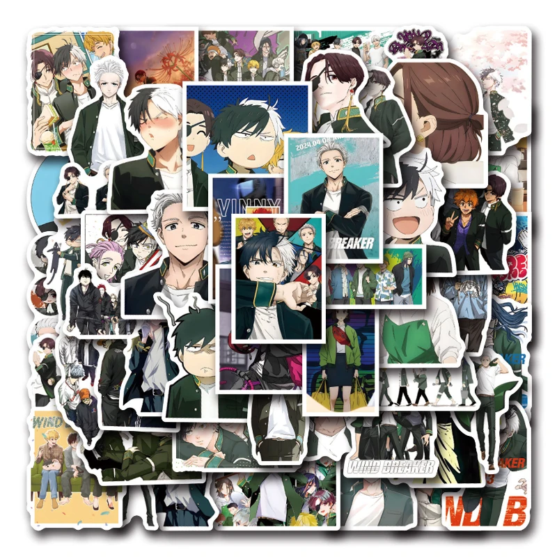 55/30/10 шт. Популярные Аниме периферийные креативные наклейки для чемодана на