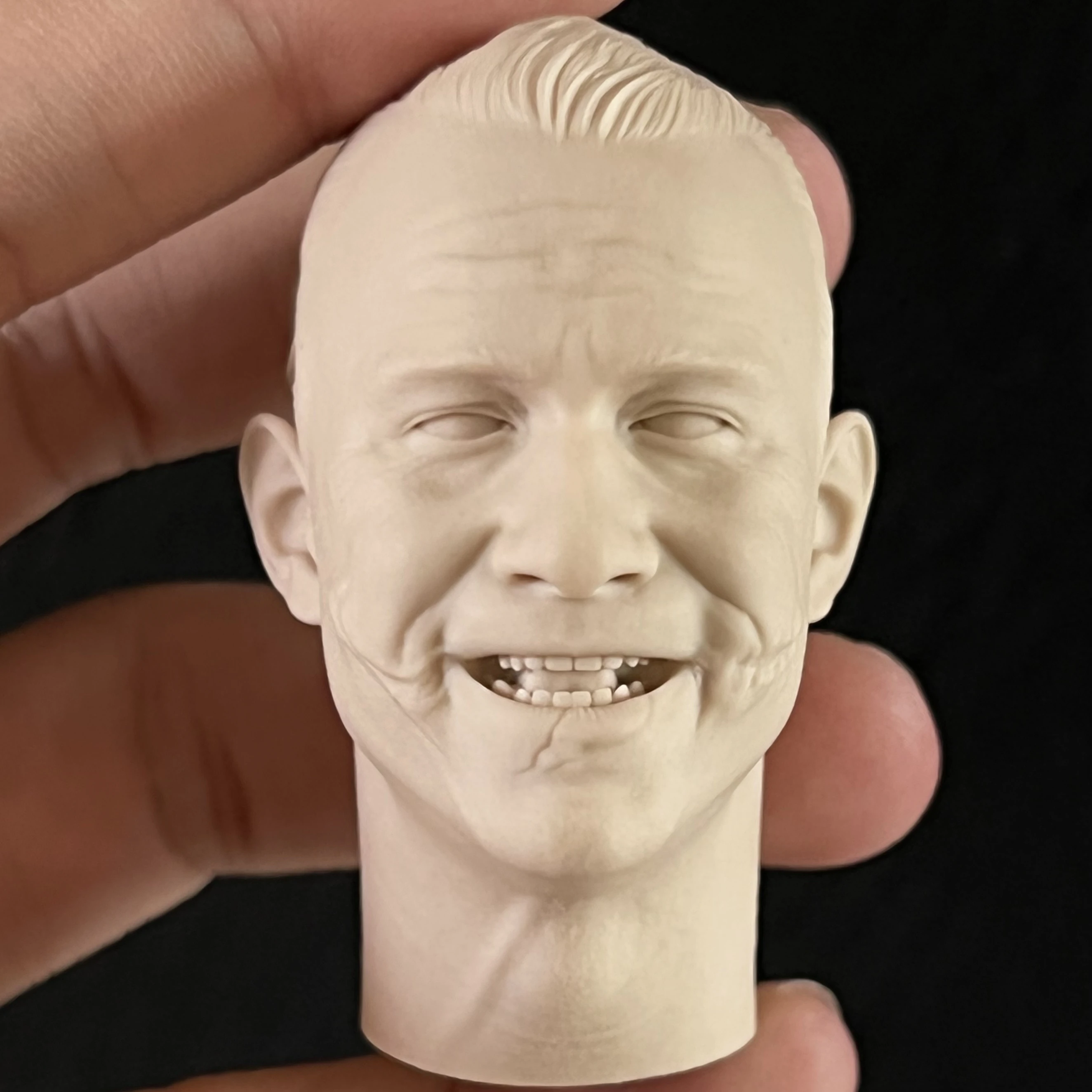 

Head 1/6 Scale 1/6 Head Unpainted Model Resin 1/6 Heathcliff 3.0 Clown's Provocative Expression 3D Printing Garage Kit