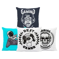funny tv game decorative pillowcases gamepad skull pillows case for living room sofa throw pillow cover interior for home decor