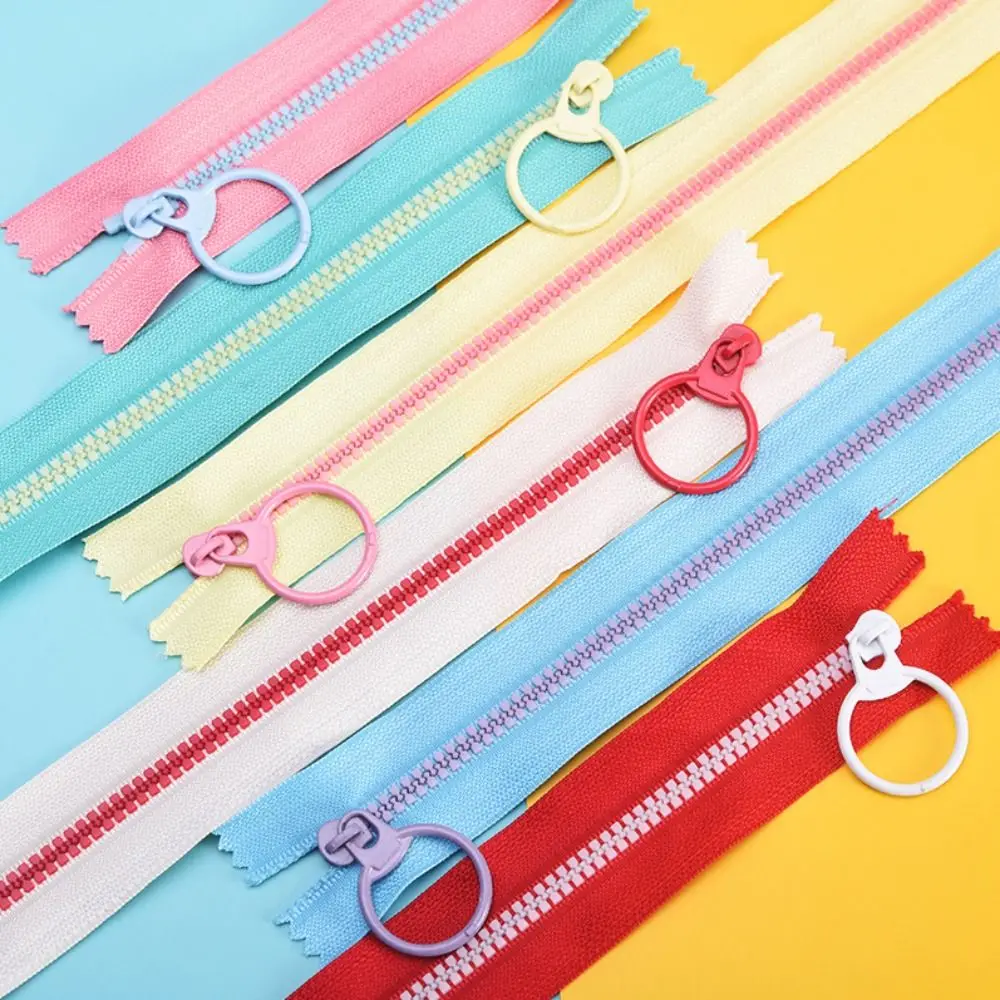 

Resin Durable Wallet Purse Craft for Sewing Bags with Pull Ring Zippers Cloth Accessories Pull Ring Zip Slider Head