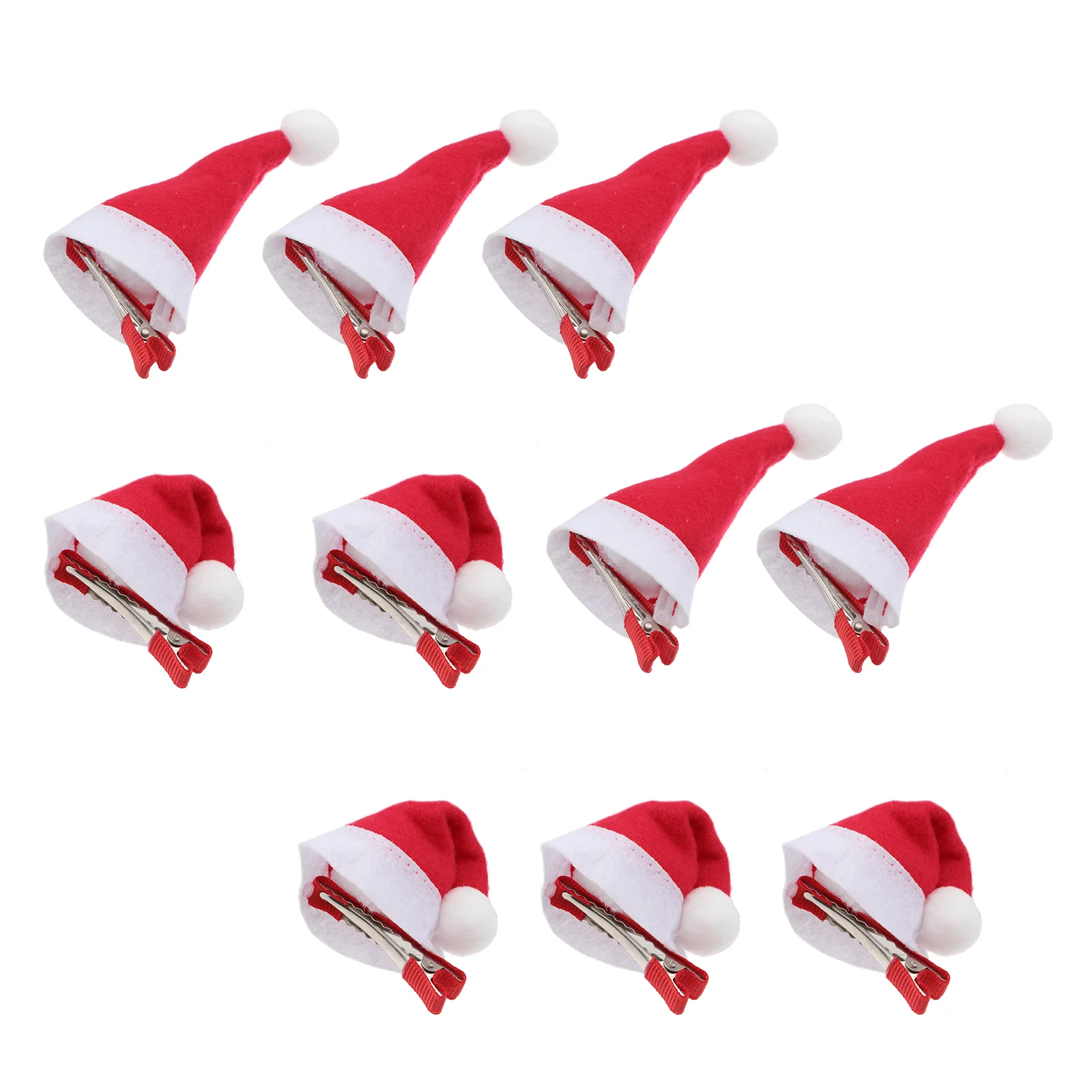 

Рождественские заколки для волос «Санта», шляпа, заколки для волос, заколки для волос с зажимом «крокодил», красные аксессуары для волос для малышей