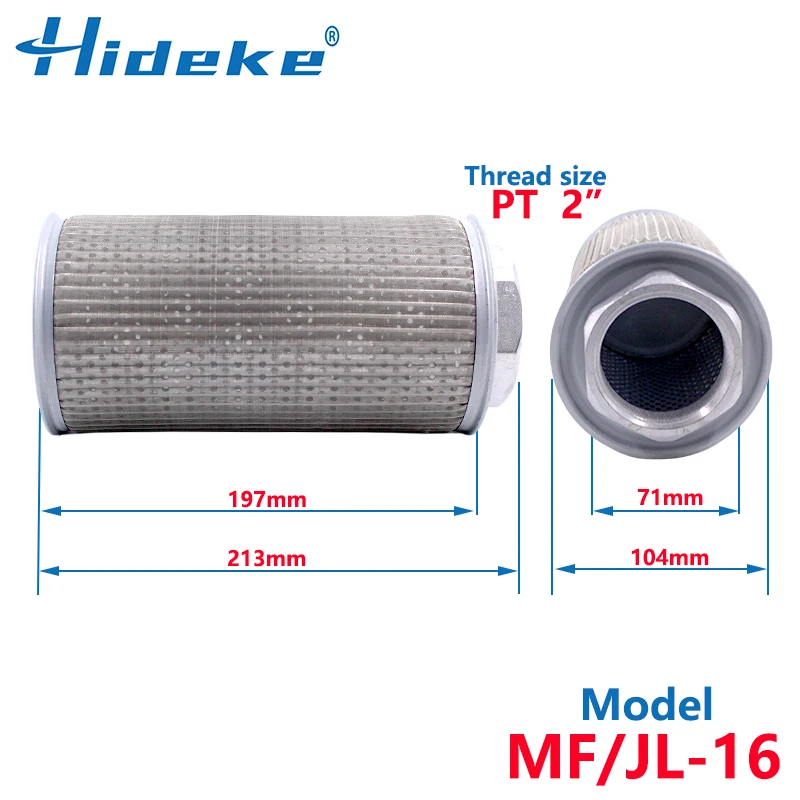 

HIDEKE Фильтрующий элемент для системы смазки MF/JL-02/03/04/06/08/10/12/16