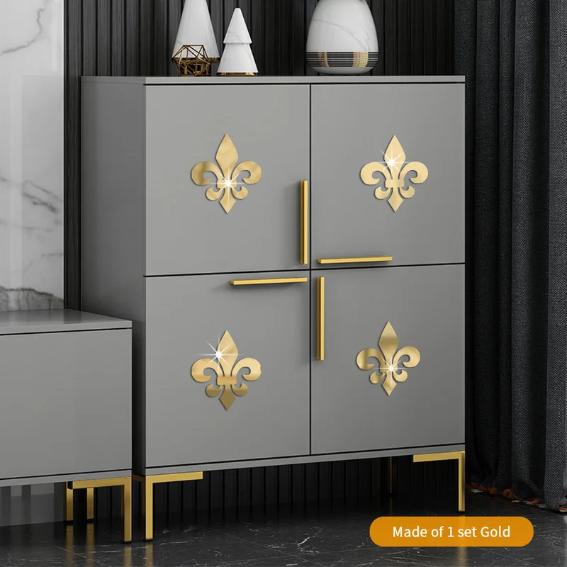 

Mirror Wall Sticker Cabinet Renovation Stickers Living room Background Wall Ceiling Furniture Corner Door Art Mural Home Decor