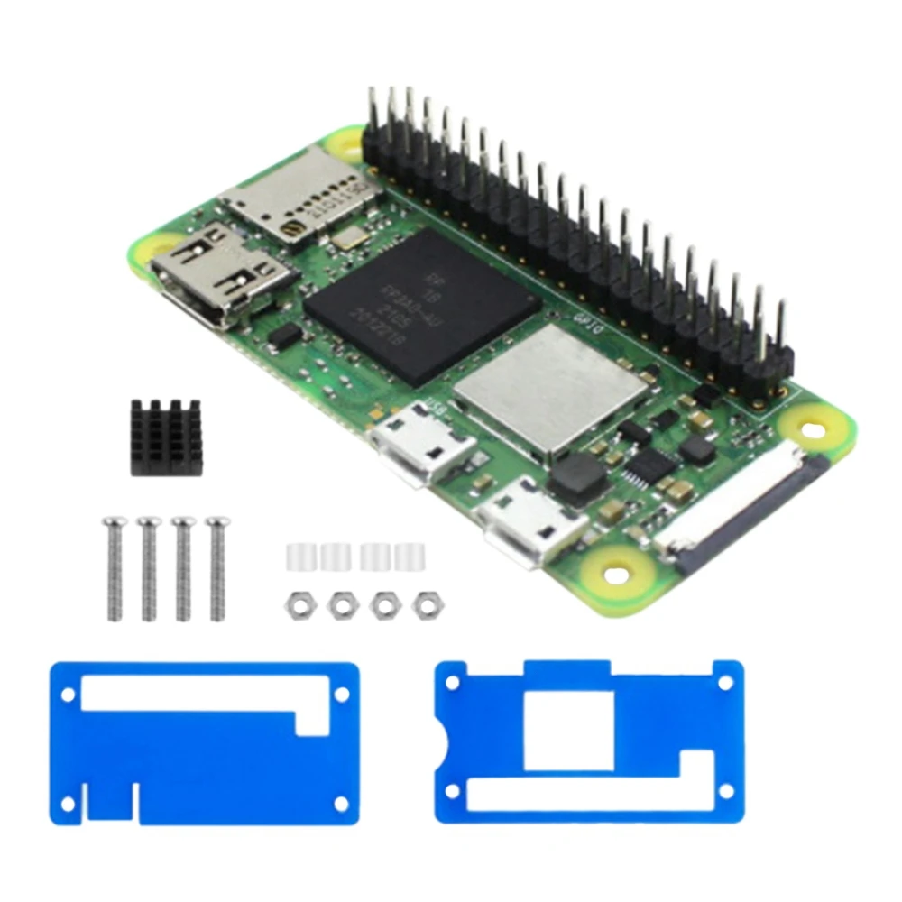 

Case for Raspberry Pi Zero 2 W Development Board with Heatsink Acrylic Protective Shell for Raspberry Pi Zero Blue