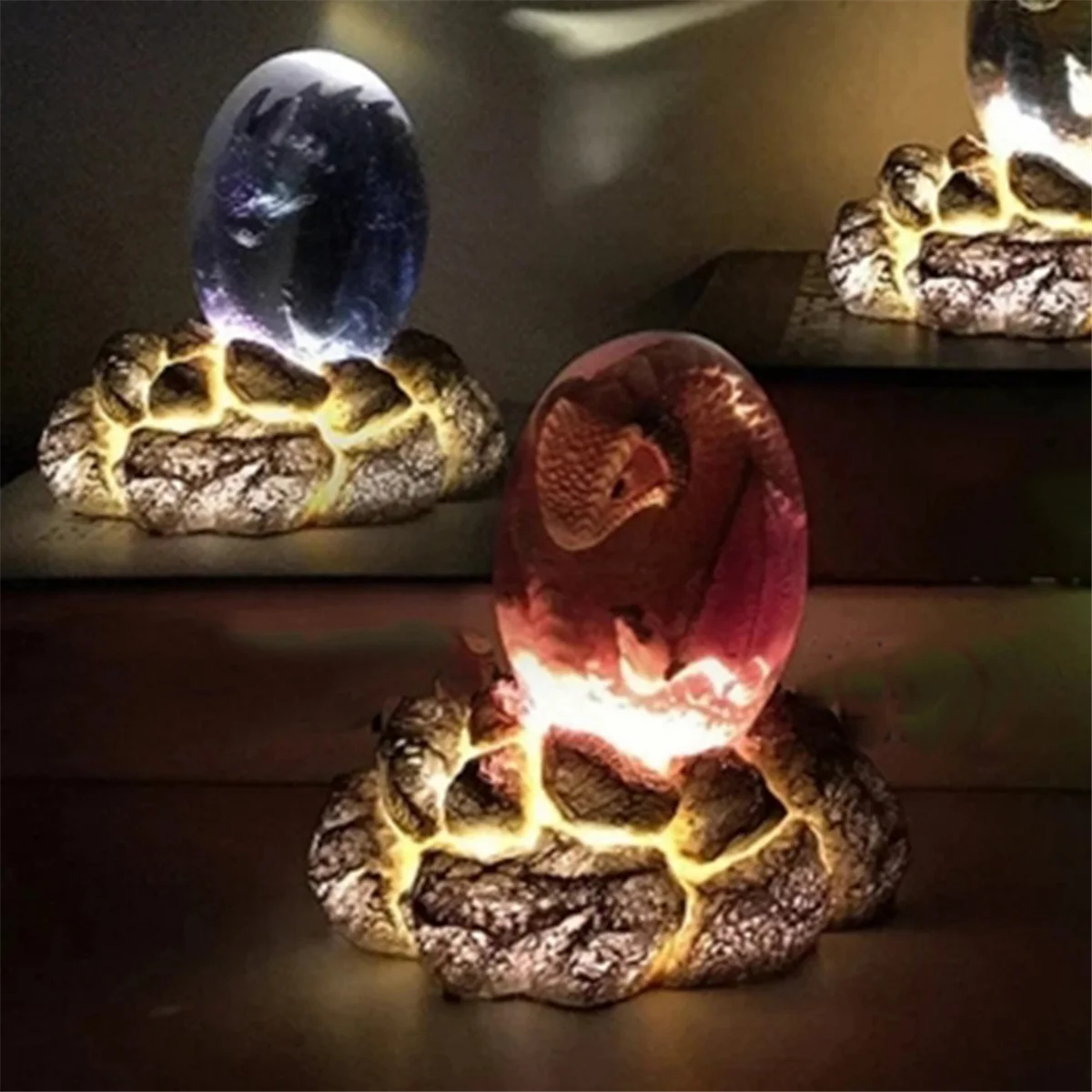 Лавовое яйцо дракона основа статуи из смолы декоративные яйца динозавра