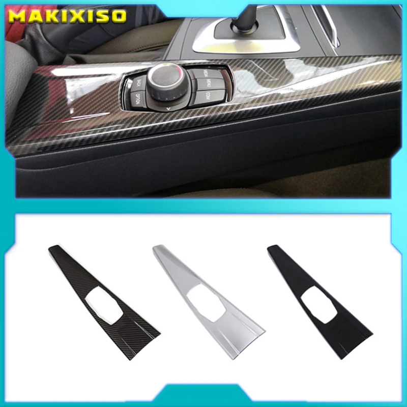 

Car Multimedia Panel Cover Trim Sticker for BMW 3 Series F30 F34 4 Series F33 F36 Carbon Fiber Interior Trim