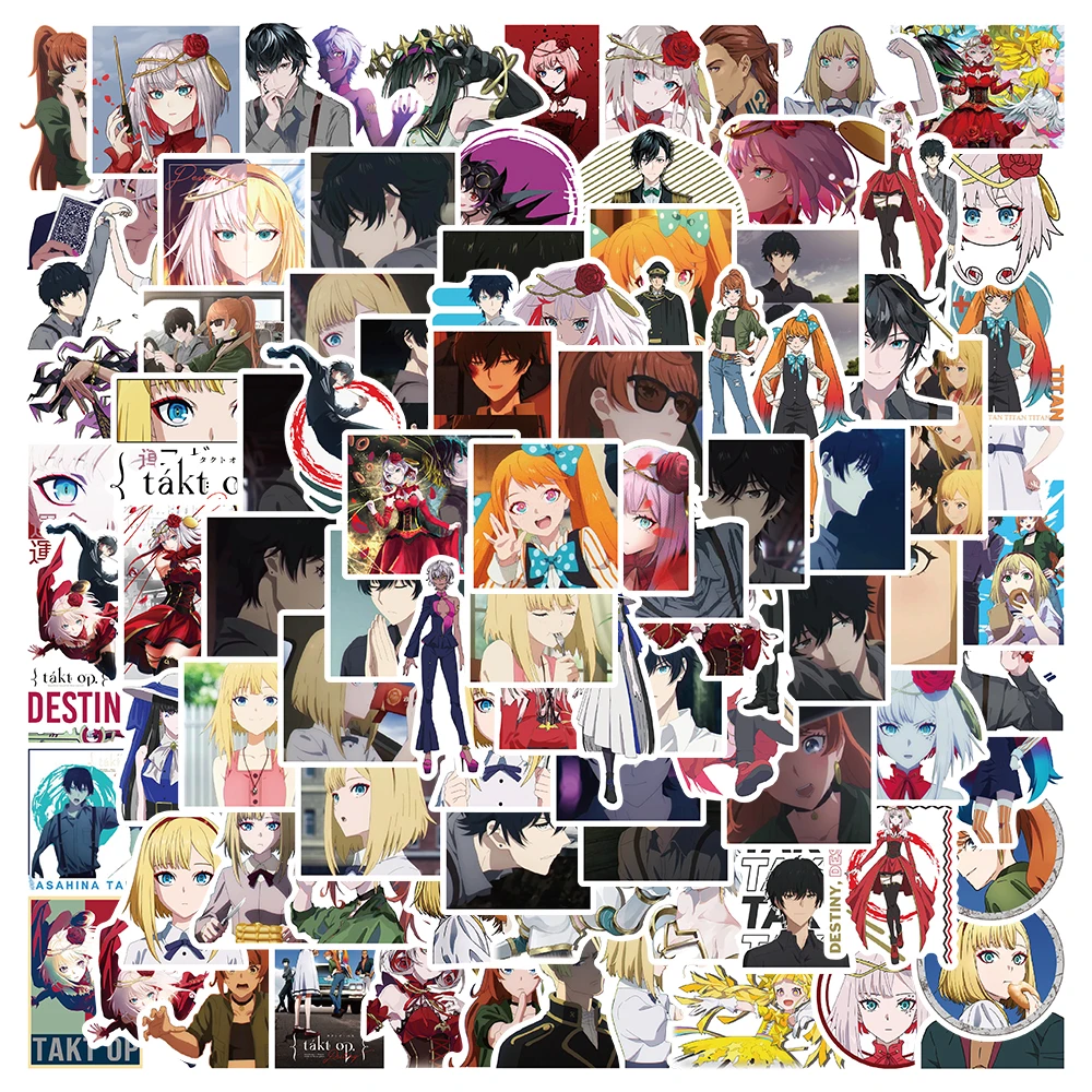 

10/50/100pcs Cute Cartoon Takt Op.Destiny Anime Stickers For Luggage Laptop Guitar Skateboard Waterproof Graffiti Car Decals