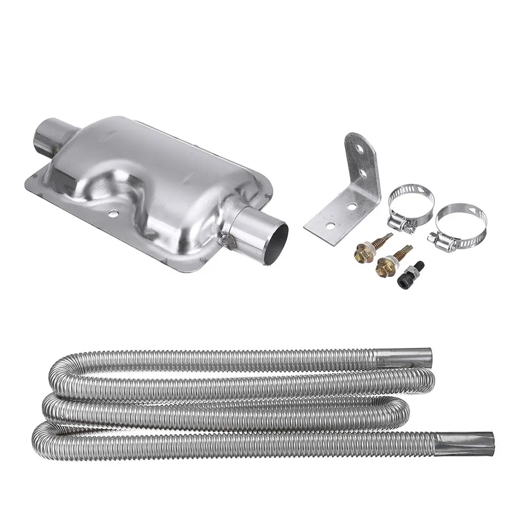 

Car Air Heater Exhaust Pipe Stainless Steel Park Silencer Professional