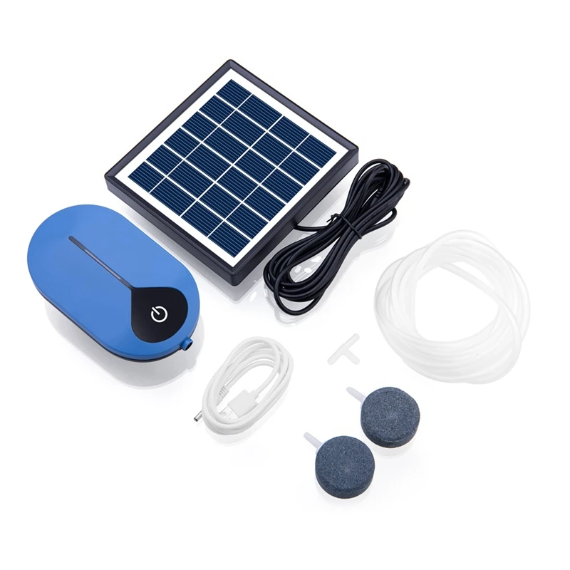 

6V/1.5W Solar Air Pump Has Built-In 3600MAH Battery Suitable For Garden Fountain Swimming Pool Aquarium Fish Tank, Etc