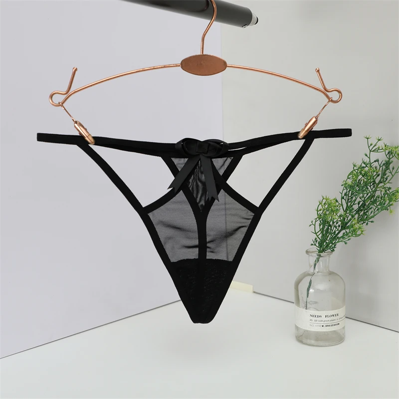 

New Sexy Women Panties Lingerie G-String S M L Female Underwear Briefs Transparent Hollow Out Girls Intimates Thongs T-Back