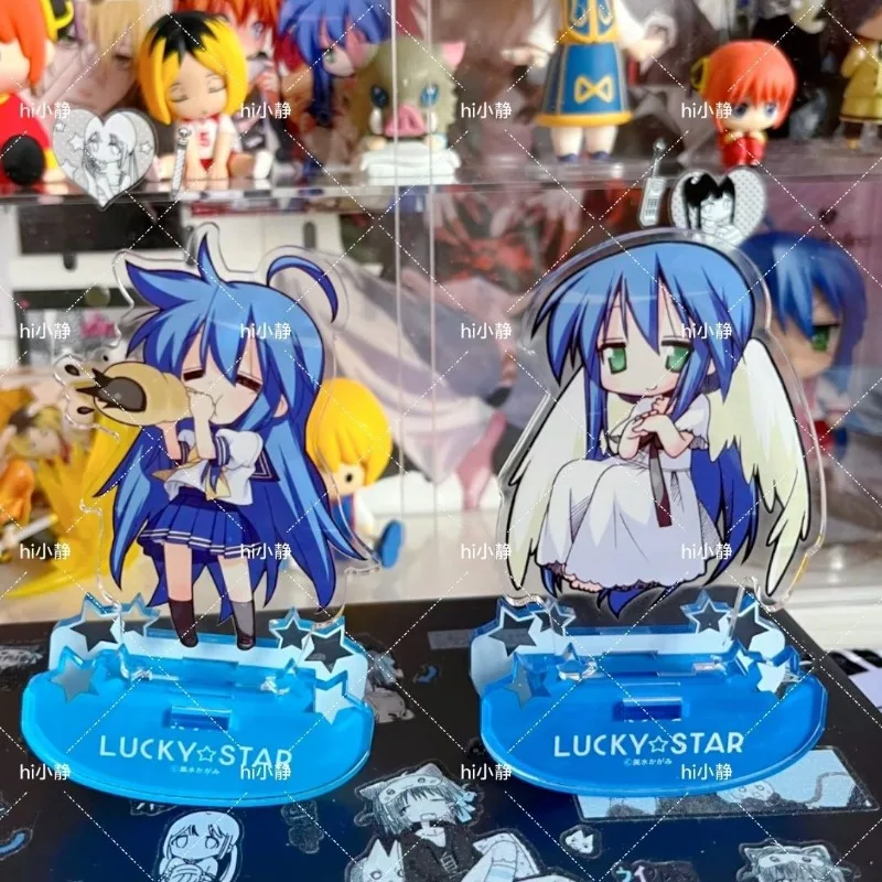 Фото Izumi Konata аниме фигурки стенд модель тарелка Lucky Star тарелка декор стола стоящее украшение для рабочего стола дети друзья подарок игрушки фанаты №1