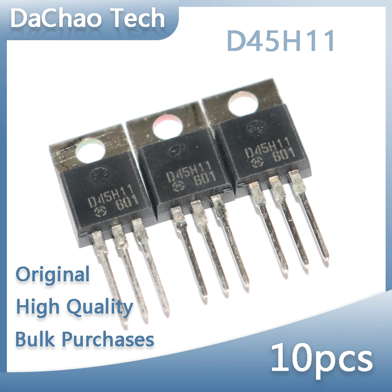 

10pcs D45H11 10V 80A Motorola Triode TO-220 Original New