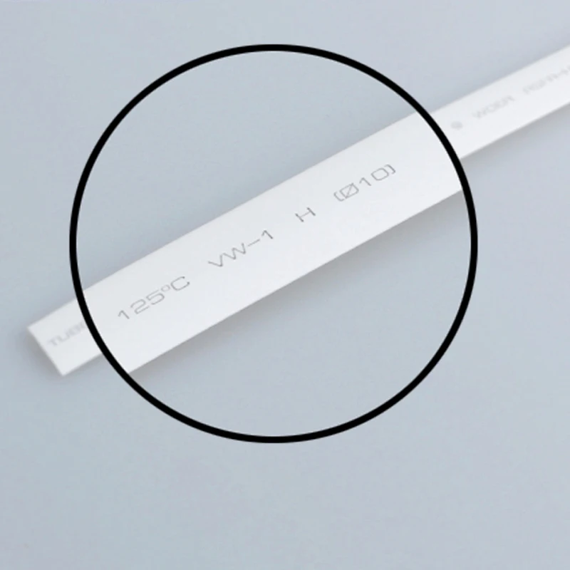 Белая термостойкая трубка 2:1 термоусадочная упаковка ассорти проводов