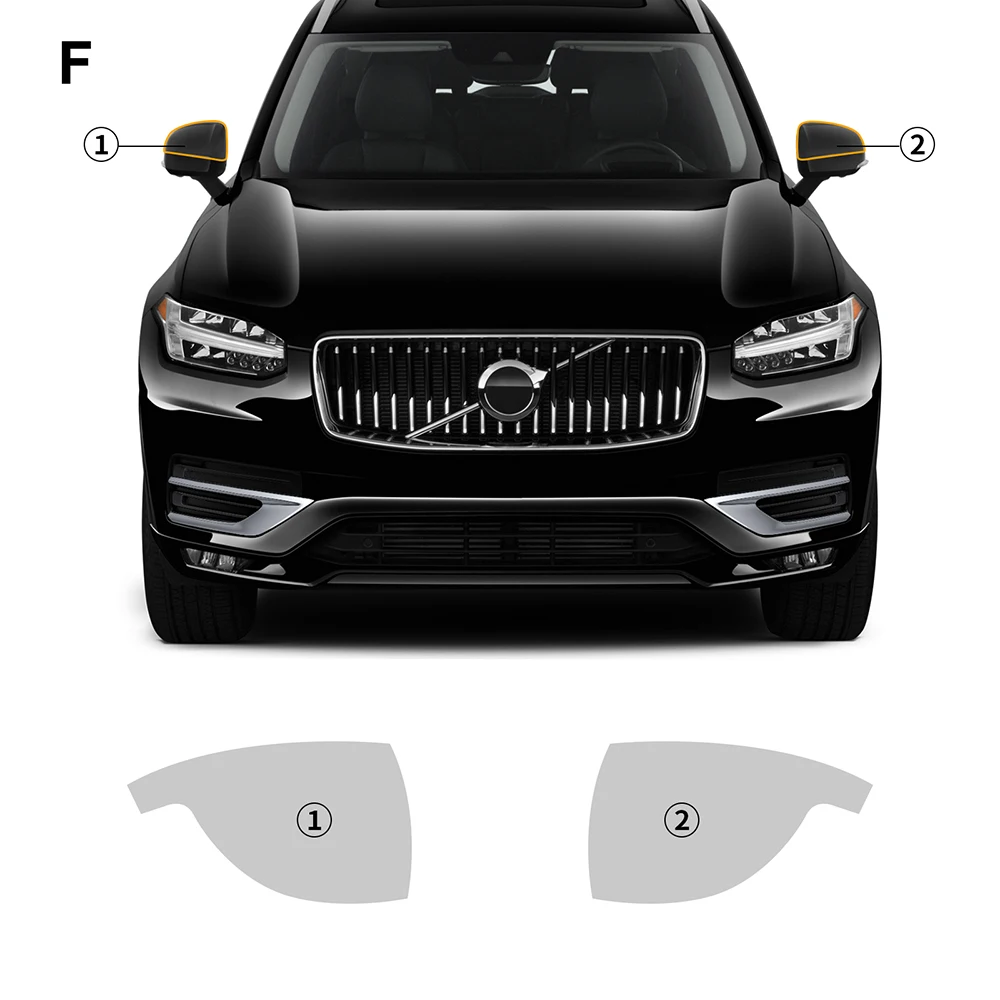 

AIRSPEED для Volvo XC90 надпись 2020-2023 T5 T6 B5 B6 Автомобильная прозрачная предварительно отрезанная пленка PPF для защиты краски ТПУ пленка для фар