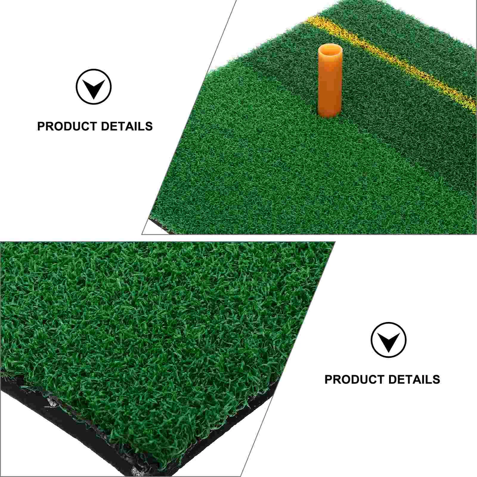 

1 Set Artificial Grass Hitting Mat Portable Practice Tee Pad for Home