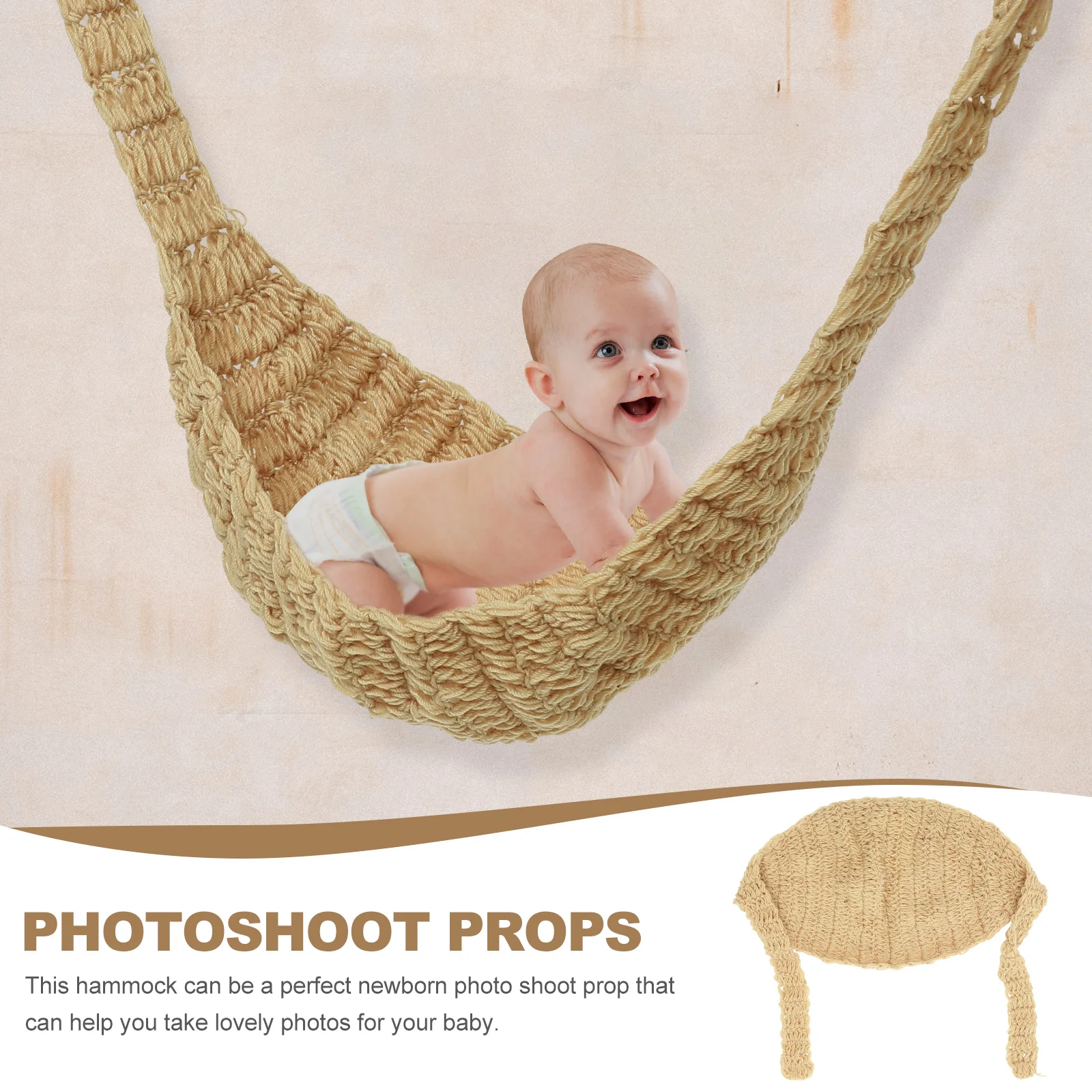 

Baby Photo Hammock Crochet Newborn Photography Photoshoot Props For Backdrop Kid Swing
