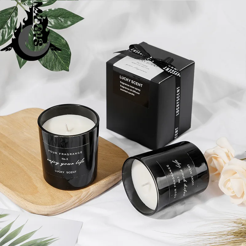 

Gift 1PC Vanilla Scented Candles Smokeless Aromatherapy Candles Natural Soy Wax Candlelight Wedding Decorative Gift Box