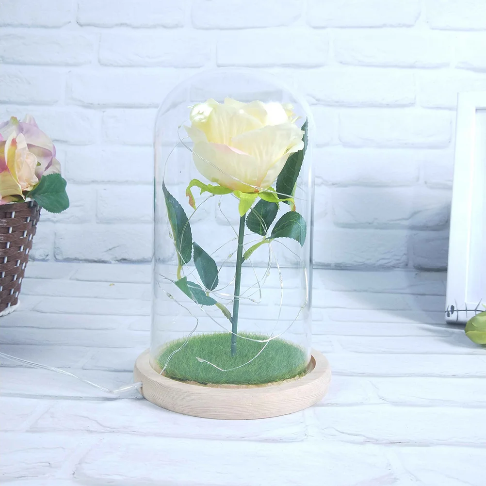 

1 PC Dome Glass Romantic Preserved Decoration Night Lamp for Office