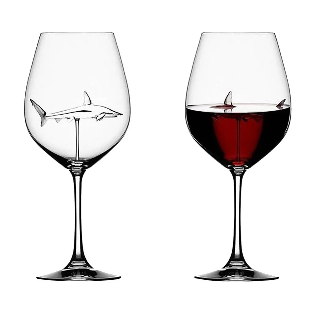 

Стеклянный бокал, Европейский хрустальный бокал, бокал для красного вина с акулой, бокал для винной бутылки, бокал на высоком каблуке, бокал для красного вина с акулой, подарок для свадебной вечеринки