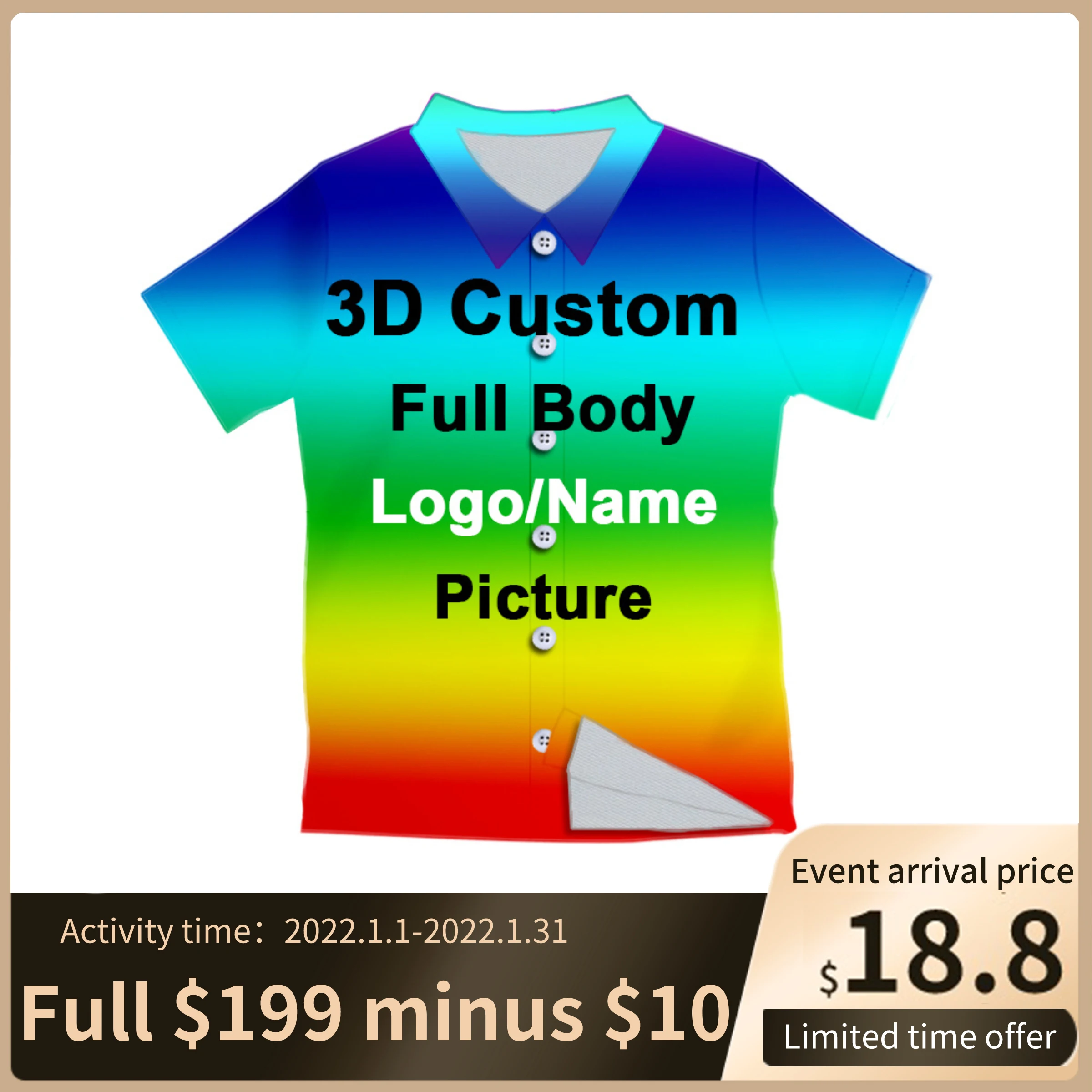 Custom Oversized Men's Social Shirts Casual Korean Clothing Male Harajuku 3D Print Anime Blouses Man Wholesale Dropship Clothes