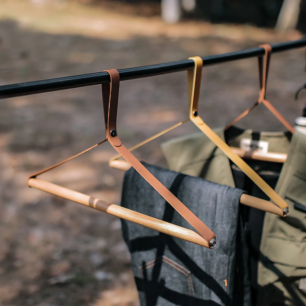 

Simple Clothes Hanging Stand Beech Wood Clothing Drying Rack Ultralight Outdoor Clothes Hanger for Home Bathroom for Picnic Camp