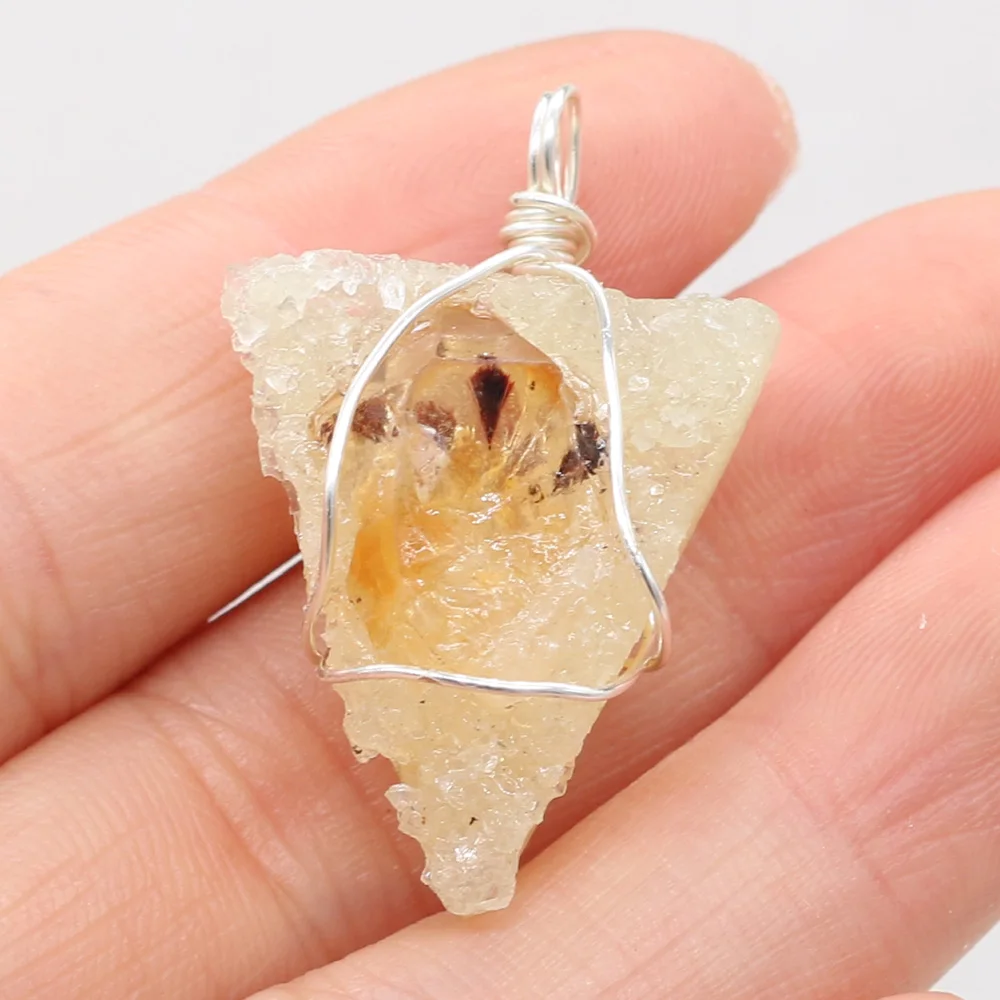 Оптовая продажа подвеска из натурального полудрагоценного камня с раной топазом