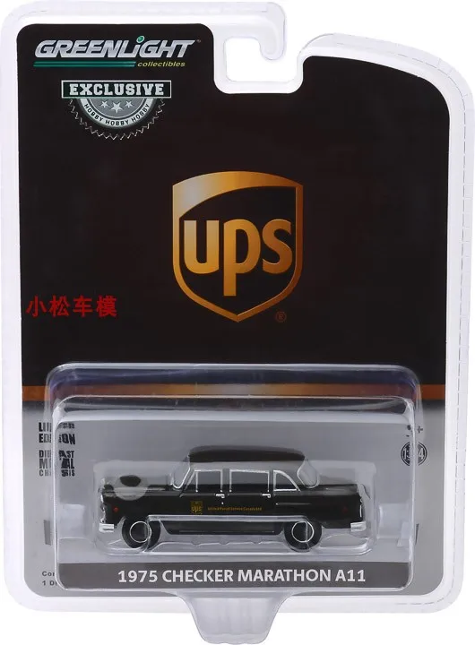 

Nicce 1:64 1975 Checker Marathon A11 Taxicab Parcel UPS Diecast Metal Alloy Model Car Toys For Collection Kids Toy Gifts