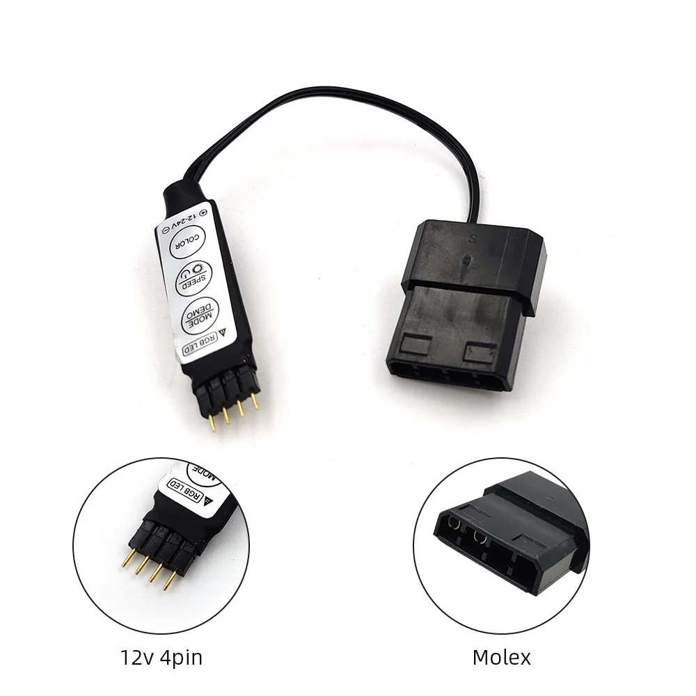 Интерфейс Molex RGB-разъем 12 В 4 контакта большой 4-контактный адаптер кабель питания