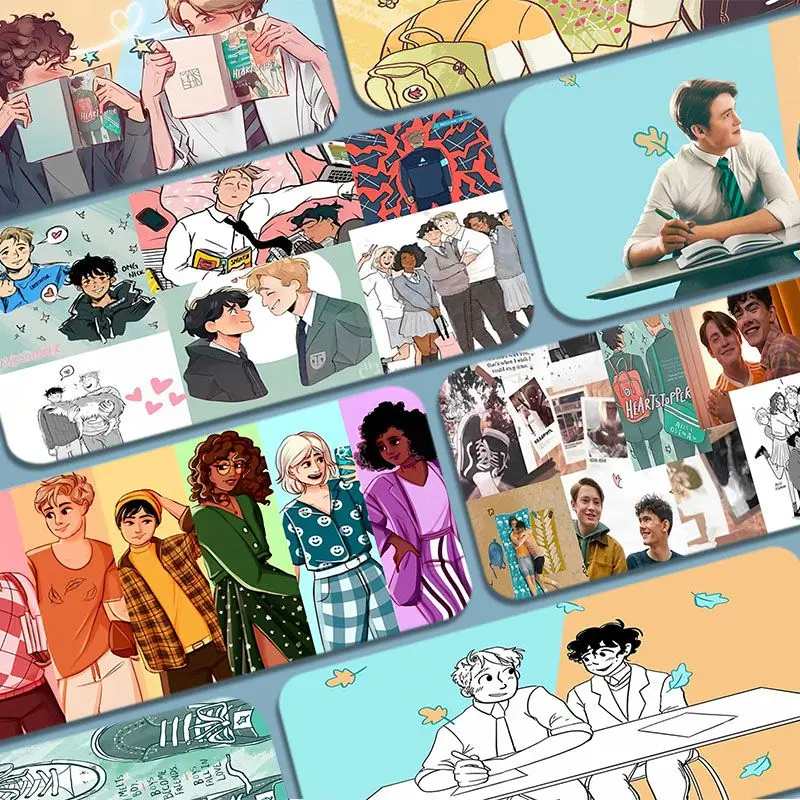 

TV Series Heartstopper Cute INS Tide Large Table Mat Mousepad Gamer Computer Keyboard Pad Games Pad For PC Computer Table
