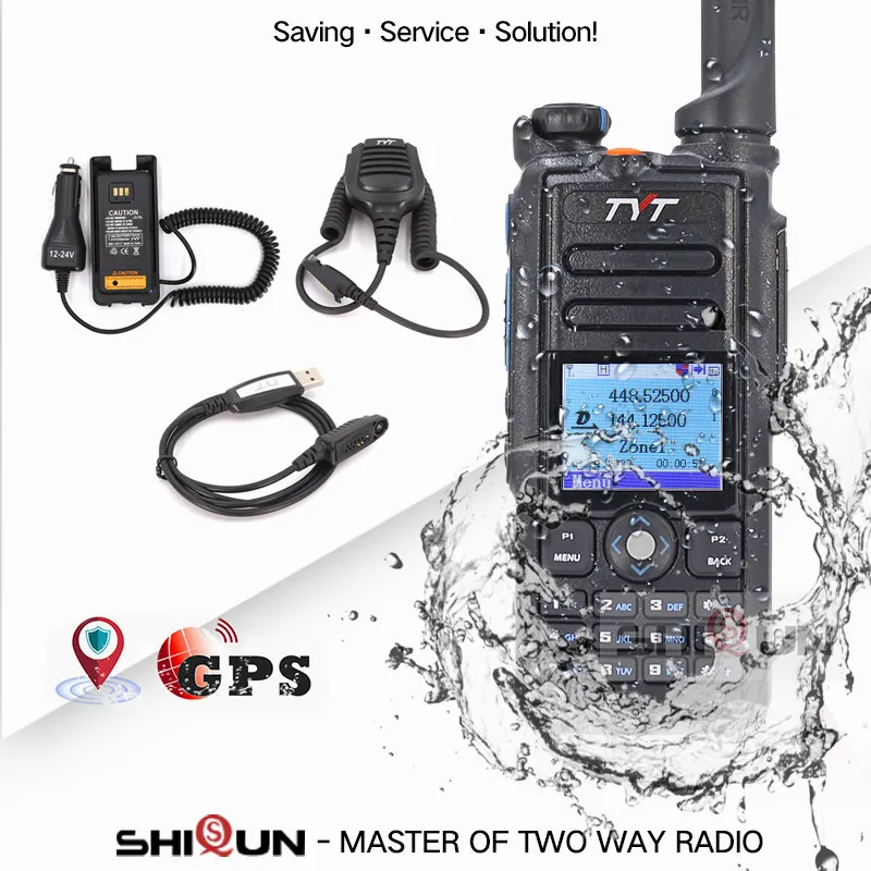 MD-2017 Optional GPS IP67 Waterproof DMR Walkie Talkie Dual Band TDMA Better Baofeng DMR DM-8HX DM-5R DM-5R Plus TYT DMR Radios