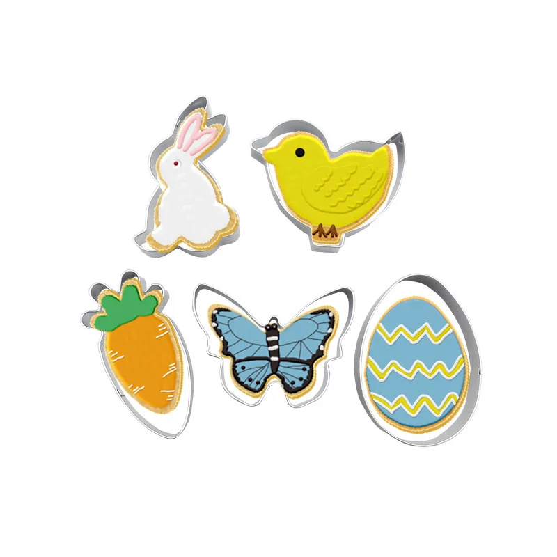 

Cookie Cutter Easter Egg Rabbit Mold Chocolate DIY Cookies Baking Pastry Fondant Cake Decoration Tools Mold Fondant Pastry Tools