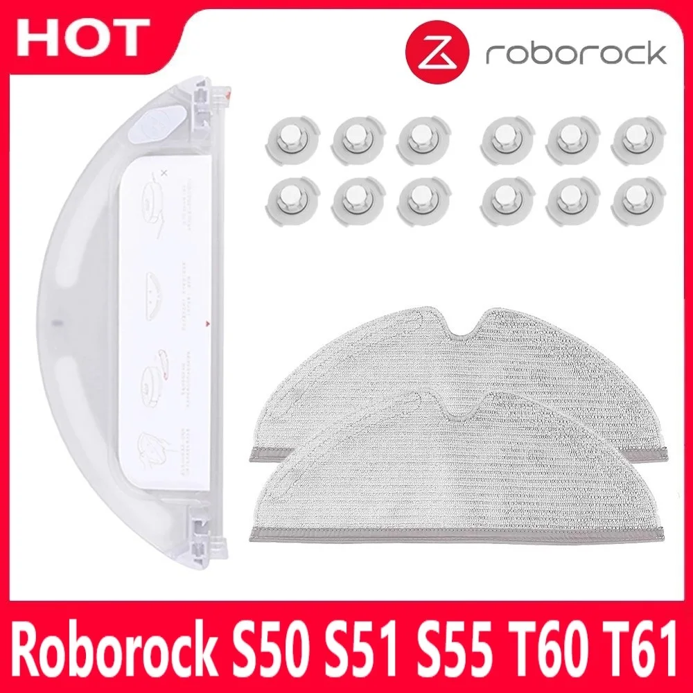 

Free Shipping Xiaomi Roborock S50 S51 S55 S6 Mop Cloths Pad Water Tank Filter Kit Robot Vacuum Cleaner Accessories Dry Wet Mop