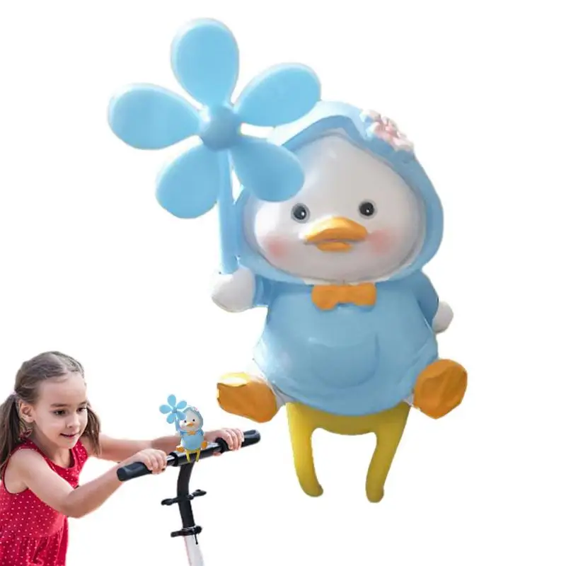 

Mini Panda Figurines Resin Scooter Duck Figurines Panda Statue Cute Car Ornaments With Silicone Strap And Windmill Lightweight