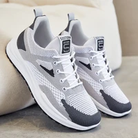 new womens shoes 2022 summer new mesh breathable casual running shoes soft sole comfortable flat sneakers platform shoes