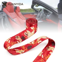 racing katana car seat belt 3 6m red koi seat racing harness ribbon safety webbing personalized jdm modification car accessories
