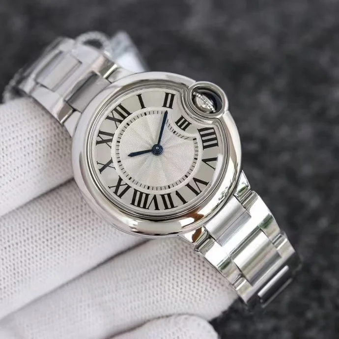 

Fashion Top Luxury Brands Blue Ballon Bleu Watches for Women Automatic Quartz Gold Watch Circular Waterproof Lady Girl AAA Gift