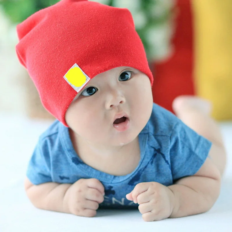 

2022 New Baby 6 Months -3 Years Old Hat Cotton Spring and Autumn Toddler Hat Scarf Boy and Girl Hat Winter Warm Solid Color Hat