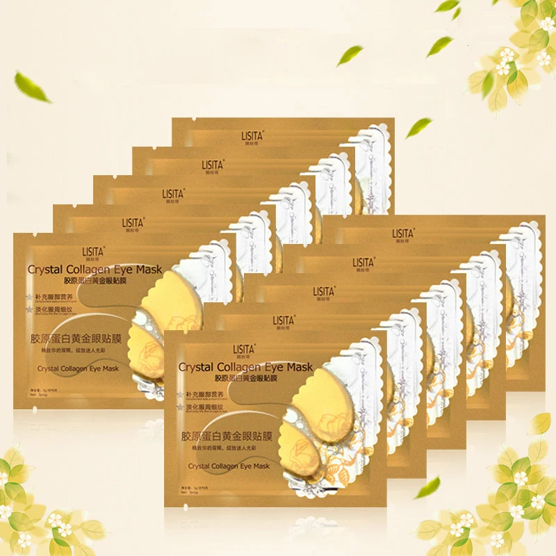 

Eye Skin Care Crystal Collagen Gold Eye Patches Anti-Aging Dark Circles Acne Beauty Mask Korean Cosmetics Moisturize Gel Masks