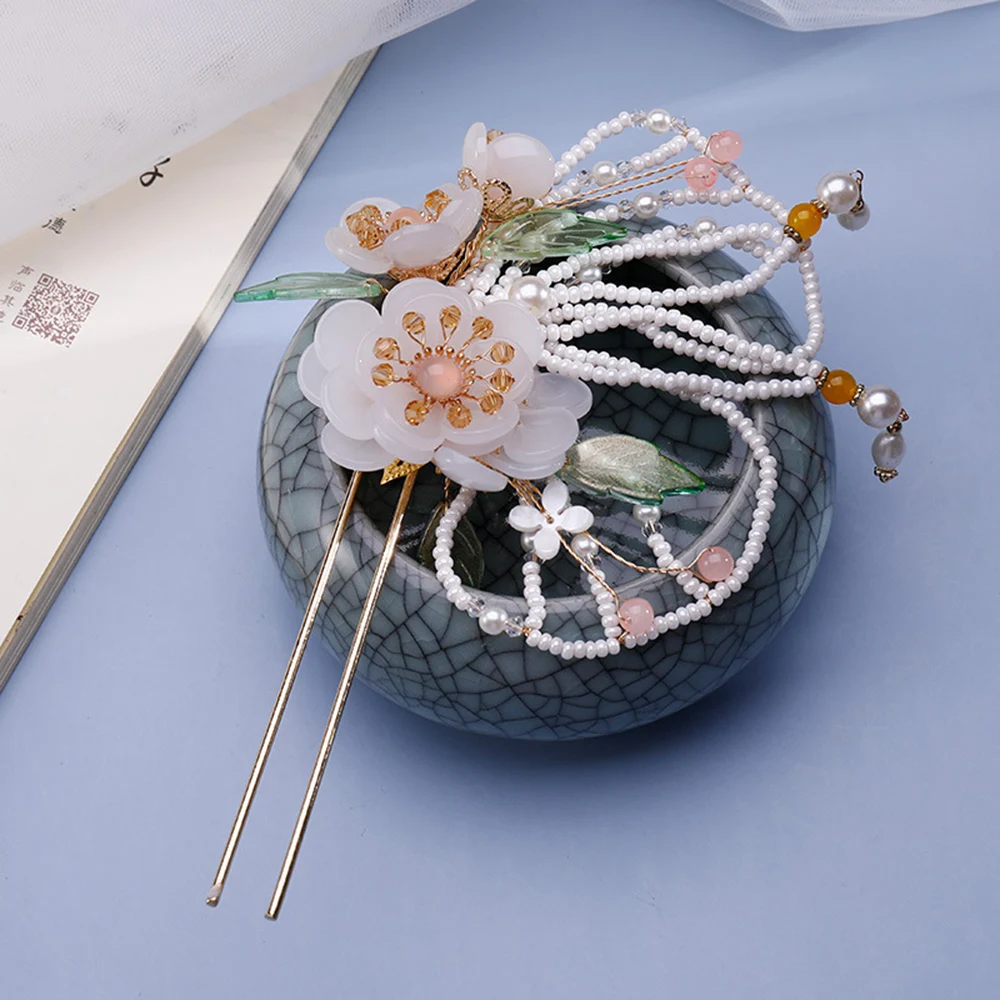 

Chinese Style Alloy Hairpin Fashion Retro Style Metal Hair Stick Flower Vintage Hairwear Hair Accessories Styling Tools ML