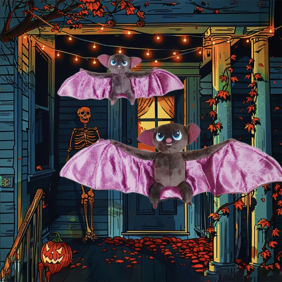 1 шт. плюшевая кукла вампира трансформируемая в летучая мышь