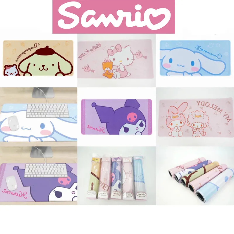 

New Sanrio Mouse Pad Kuromi Mymelody Cinnamoroll Little Twin Star Computer Keyboard Pad Cute Non-slip Girl Gift