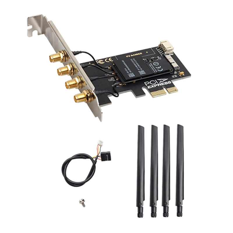 BCM94360CD Беспроводной адаптер Hackintosh PCIE 1750 Мбит/с двухдиапазонный 2 4 ГБ/5 ГГц Bluetooth 0