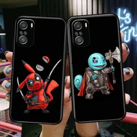 marvel anime for xiaomi redmi note 10s 10 9t 9s 9 8t 8 7s 7 6 5a 5 pro max soft black phone case