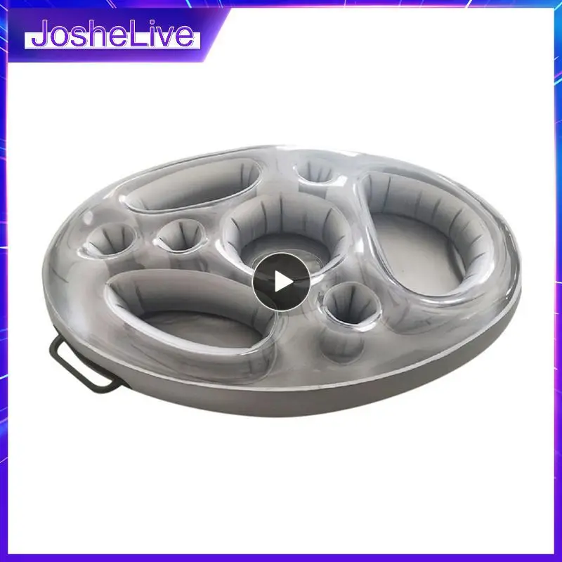 

Inflatable 8-hole Tray Beach Cup Holder Swimming Ring Snack Storage Rack Pool Float Beer Table Wine Cooler Home Pool Accessories