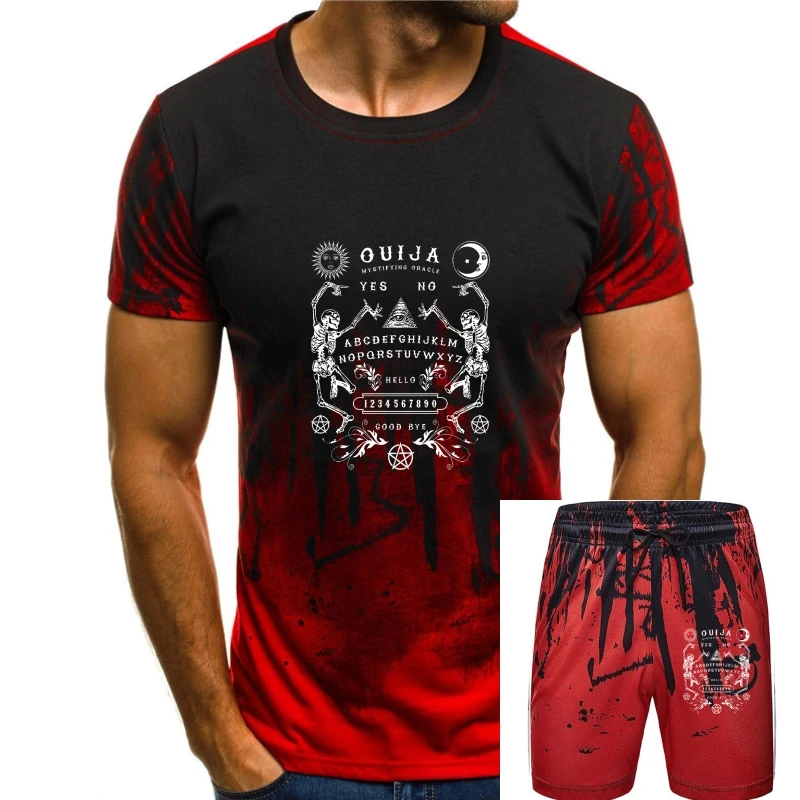 

Новая футболка Ouija с надписью «Board Bones», черная, убивающая оккультистического духа, пентаграмма, звезда, топ в готическом стиле, футболка для продажи, футболки из натурального хлопка