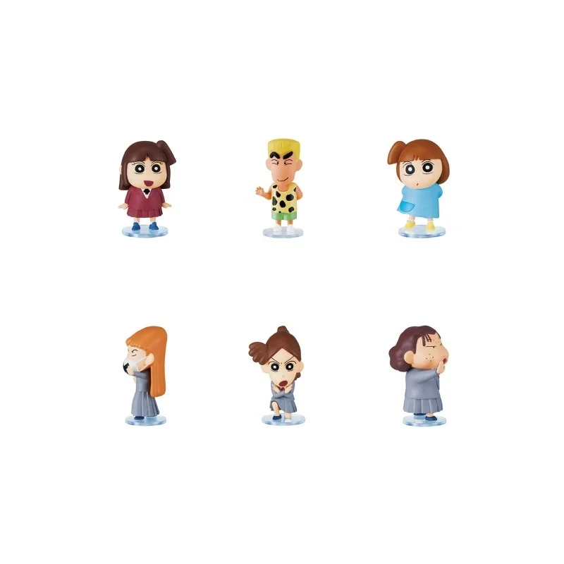Фото Коллекционная фигурка Re Ment Crayon Shinchan Surprise Mix в закрытой упаковке, модный настольный декор для взрослых коллекционеров №4