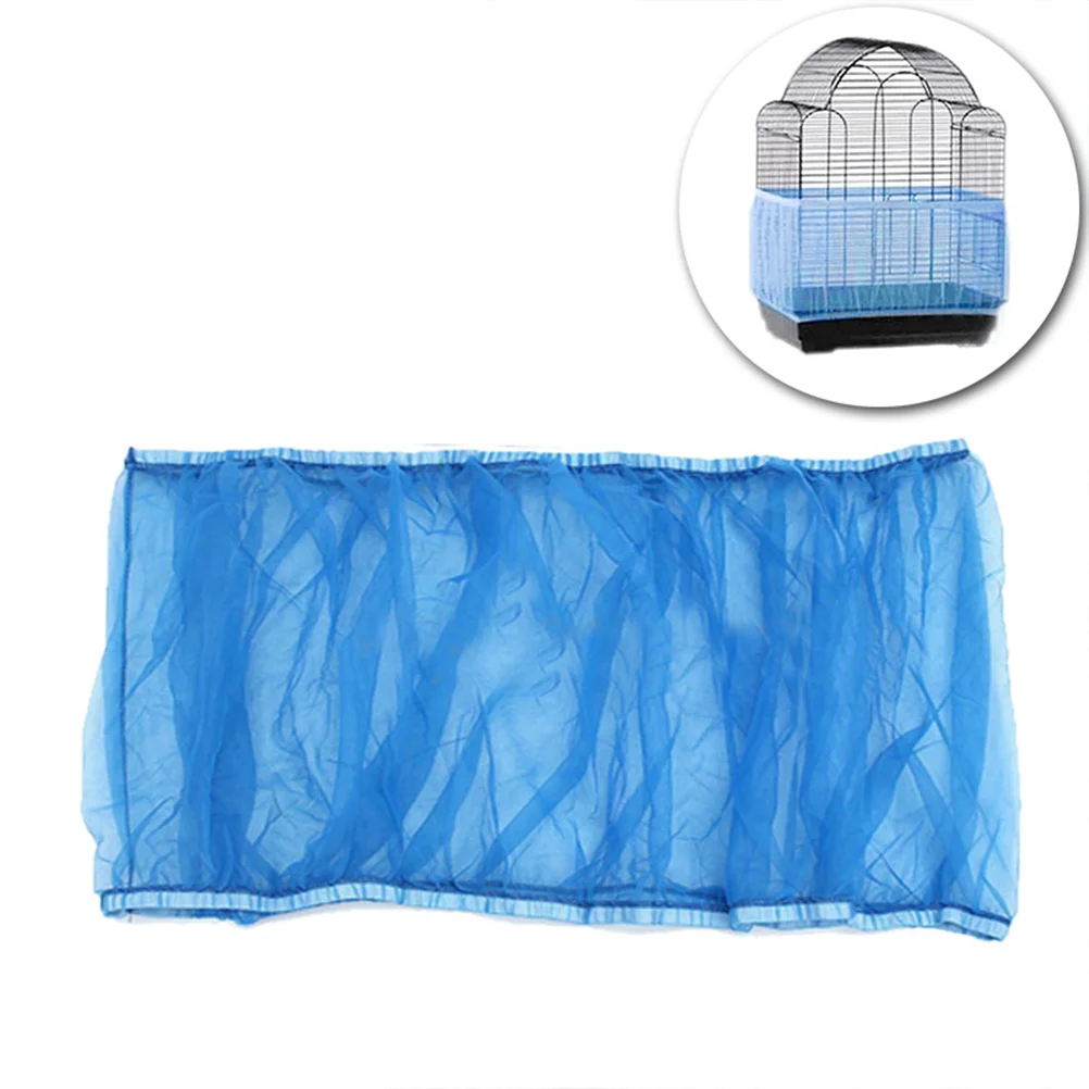 

2pcs Pet Bird Mesh Cage Cover Bird Cage Net Shell Bird Cage Accessory (Blue, Size)