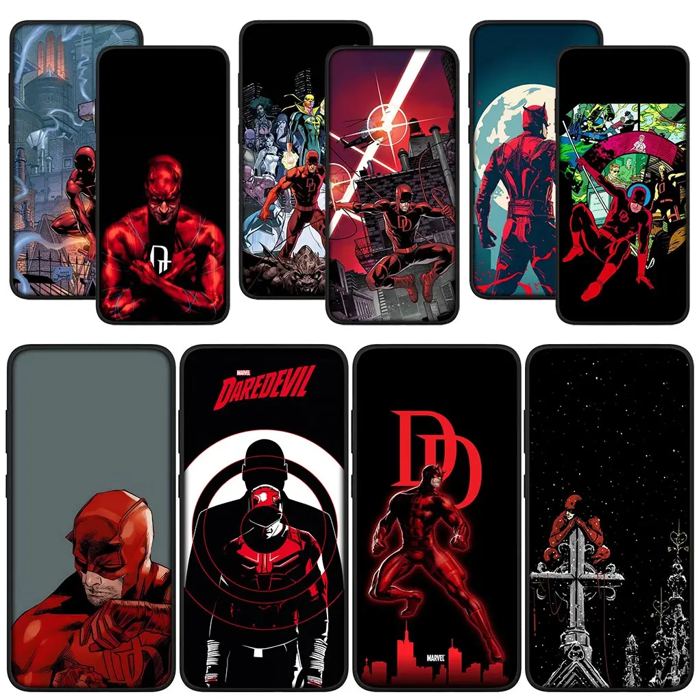 Чехол с плакатом Marvel Daredevil для Samsung Galaxy Note 20 Ultra 10 8 9 S10 Lite S9 A6 A8 Plus A7 A9 A06 A16 M35